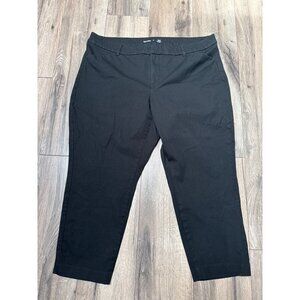 Old Navy Womens High-Rise Pixie Pants Size 22 Black Stretch Smooth Secret Pocket